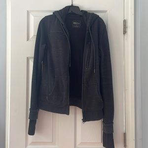 So many pockets! Baubax hoodie grey travel.